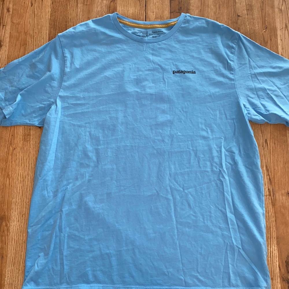 NWOT Blue Patagonia Fish T-shirt